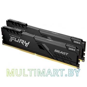 Оперативная память Kingston FURY Beast 2x8GB DDR4 PC4-25600 (KF432C16BBK2/16)